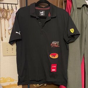 Puma Black Graphic Men's Polo Shirt from DUBAI